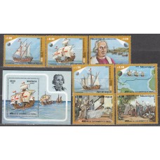 Nicaragua Correo 1982 Yvert 1214/17+A,1001/3+H,153 ** Mnh  Descubrimiento de America - Barcos