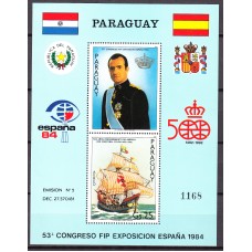 Paraguay Hojas sin catalogar ** Mnh  España 84 - Barcos