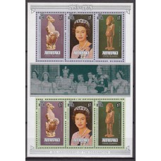 Aitutaki Hojas Yvert 23 ** Mnh 25 Aniversario Coronación Isabel II
