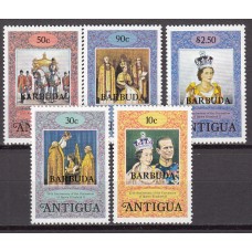 Barbuda Correo Yvert 399/403 ** Mnh 25 Aniversario Coronación Isabel II