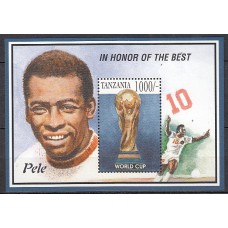 Tanzania - Hojas ** Mnh Mundial de fútbol, Pele