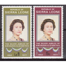 Sierra Leona Correo Yvert 403/4 ** Mnh 25 Aniversario Coronación Isabel II