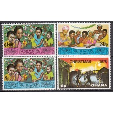 Ghana - Correo 1976 Yvert 573/6 ** Mnh Navidad