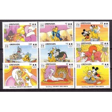 Grenada Correo 1994 Yvert 2459/2467 ** Mnh Walt Disney - Nuevo Año Chino del Perro