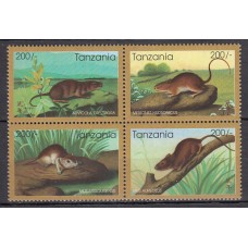 Tanzania - Correo Yvert 1920/3 ** Mnh Fauna