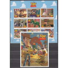 Uganda Correo Yvert 1499/1507+H,261 ** Mnh Walt Disney - Toy Story
