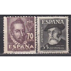 España Estado Español 1948 Edifil 1035/6 usado Personajes