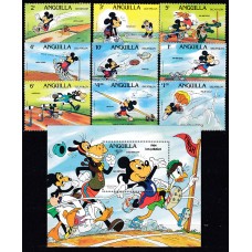 Anguilla Correo Yvert 515/23+H.23 ** Mnh Walt Disney