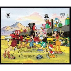 Antigua Hojas Yvert 169 ** Mnh Walt Disney Trenes