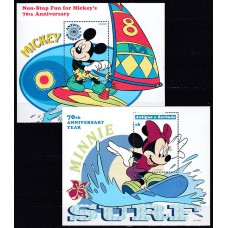 Antigua Hojas Yvert 413/4 ** Mnh Walt Disney Deportes