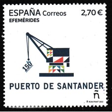 España II Centenario Correo 2022 Edifil 5618 ** Mnh  Puerto de Santander