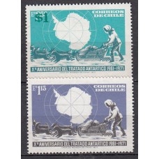 Chile - Correo 1972 Yvert 377/8 ** Mnh  Tratado Antartico