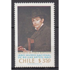 Chile - Correo 1980 Yvert 549 ** Mnh  Pintura