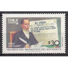 Chile - Correo 1987 Yvert 800 ** Mnh  Personaje
