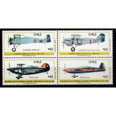 Chile - Correo 1990 Yvert 955/8 ** Mnh  Aviones