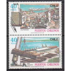 Chile - Correo 1990 Yvert 961/2 ** Mnh  Puertos