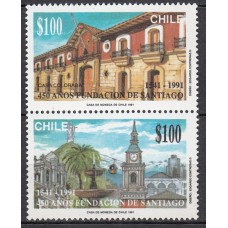 Chile - Correo 1990 Yvert 1015/6 ** Mnh