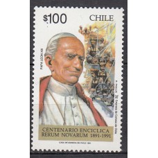 Chile - Correo 1991 Yvert 1039 ** Mnh  Papa León XIII