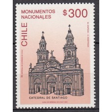 Chile - Correo 1991 Yvert 1048 ** Mnh  Catedral de Santiago