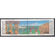 Chile - Correo 1992 Yvert 1110/1 ** Mnh  Isla de Pascua