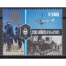 Argentina Correo 2021 Yvert 3268 ** Mnh 200 Años Policia