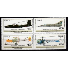 Chile - Correo 1993 Yvert 1161/4 ** Mnh  Aviones