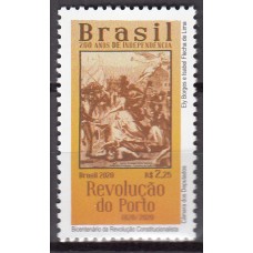 Brasil Correo 2020 ** Mnh Bicentenario de la Revolución de Porto
