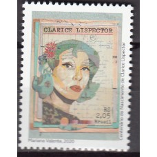 Brasil Correo 2020 Yvert 3854 ** Mnh Personaje - Clarice Lispector