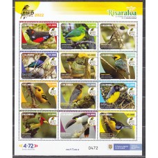 Colombia Correo 2022 Yvert 2438/49 ** Mnh Risaralda - Festival de Pajaros - Aves - Fauna