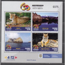 Colombia Correo 2022 Yvert 2475/78 ** Mnh Relaciones Colombia - Corea - Fauna