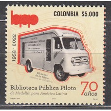 Colombia Correo 2022 Yvert 2547A ** Mnh Biblioteca Pública
