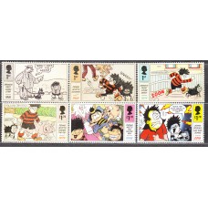 Gran Bretaña Correo 2021 Yvert 5199/5204 ** Mnh 70 Aniversario Dibujos Animados Dennis Gnasher