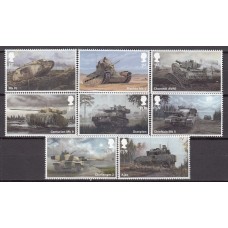 Gran Bretaña Correo 2021 Yvert 5238/5245 ** Mnh Vehiculos del Ejercito Real