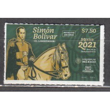 Mexico Correo 2021 Yvert 3263a ** Mnh Simon Bolivar