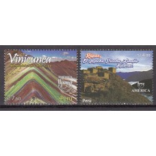 Peru Correo 2021 Yvert 2230/31 ** Mnh Upaep - Turismo