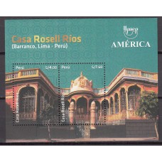 Peru Hojas Yvert 105 ** Mnh Upaep - Arquitectura