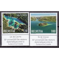 Suiza Correo 2022 Yvert 2721/22 ** Mnh Emisión conjunta con Croacia