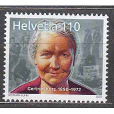 Suiza Correo 2022 Yvert 2735 ** Mnh Gertrud Kurz