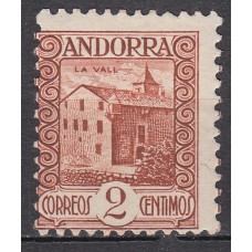 Andorra Española Sueltos 1935 Edifil 28 * Mh