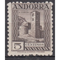 Andorra Española Sueltos 1935 Edifil 29 ** Mnh