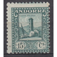 Andorra Española Sueltos 1935 Edifil 32 ** Mnh