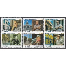 Cuba Correo 2021 Yvert 6007/12 ** Mnh Homenaje al Historiador Eusebio Leal