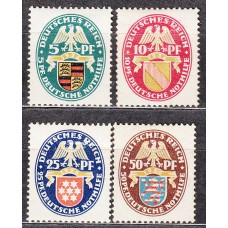 Alemania Imperio Correo 1926 Yvert 390/93 (*) Mng