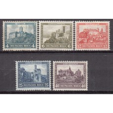Alemania Imperio Correo 1932 Yvert 462/66 * Mh