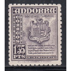 Andorra Española Sueltos 1948 Edifil 55 * Mh