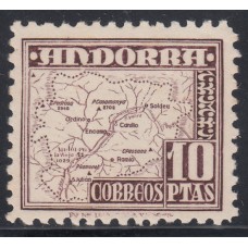 Andorra Española Sueltos 1948 Edifil 57 ** Mnh