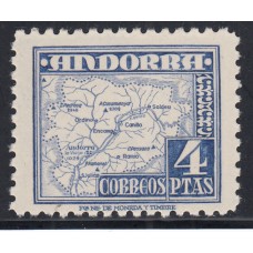 Andorra Española Sueltos 1948 Edifil 56 ** Mnh