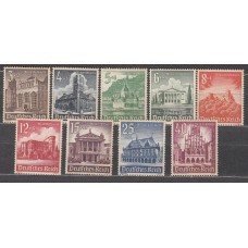 Alemania Imperio Correo 1940 Yvert 675/683 * Mh  Manchas del Tiempo. Castillos y Monumentos