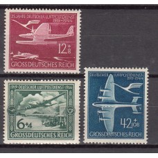 Alemania Imperio Aereo Yvert 59/61 * Mh Aviones
