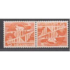 Suiza Correo 1949 Yvert 482a ** Mnh Tete-beche